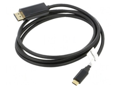 Cablu adaptor DisplayPort USB 1,8m negru foto
