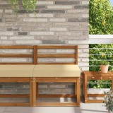 vidaXL Perna pentru canapea de exterior Bej 60 x 60 x 8 cm Poliester 900696