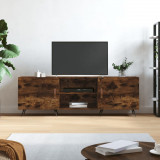 vidaXL Comodă TV, stejar fumuriu, 150x30x50 cm, lemn compozit
