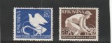 ROMANIA 1957 LP 430 CURSA PACII SERIE MNH NESTAMPILATA