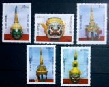 Laos 1997 măști de teatru serie 5v nestampilat