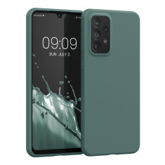 Husa Kwmobile pentru Samsung Galaxy A33 5G, Silicon, Verde, 57806.169