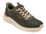 Cumpara ieftin Pantofi sport SKECHERS kaki, GARNER, din material textil