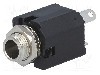 Conector jack, Jack 6,3mm, 3 contacte, mama, AMPHENOL - ACJS-MVS-3