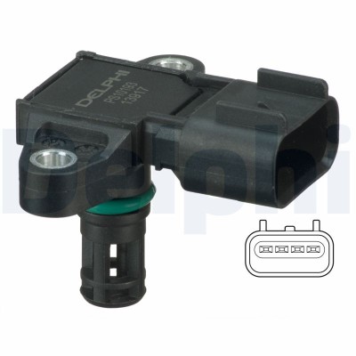 DELPHI PS10193 Senzor, presiune galerie admisie foto