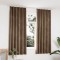 vidaXL Draperii opace, 2 buc., bej, 140x175 cm, catifea, cu c&acirc;rlige 134508