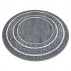 Covor ALLURE 1960 cerc Cheie greacă, cadru - Structural, elegant, glamour gri, cerc 100 cm