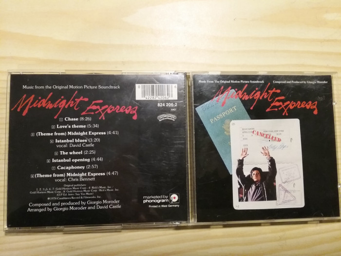 [CDA] Giorgio Moroder - Midnight Express Original Soundtrack - cd audio original
