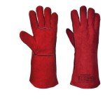 Manusi din piele pentru sudori, rosu, Portwest, XL
