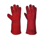 Manusi din piele pentru sudori, rosu, Portwest, XL