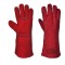 Manusi din piele pentru sudori, rosu, Portwest, XL