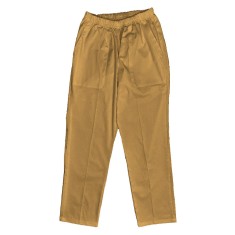 Pantaloni Medicali cu Elastic Pe Stil, Bej cu Elastan - XS, talia-3-92cm