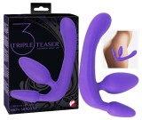 Strapon Triplu You2toys Triple Teaser - 20cm, Silicon de Calitate, Fara Harnasament