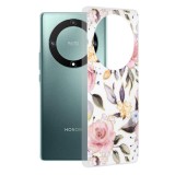 Husa telefon compatibila honor magic 5 lite, marble personalizata, chloe white