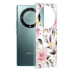 Husa telefon compatibila honor magic 5 lite, marble personalizata, chloe white foto