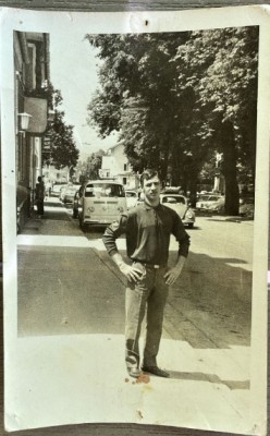 anii 70 Foto originala cu Ion IONITA hocheist in Echipa Nationala a Romaniei, Clubul STEAUA, fundas 3 Hochei pe gheata, sport in comunism / istorie foto