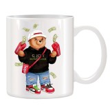 Cana alba personalizata "Urs Supreme", INOVATIX&reg;. 330ml