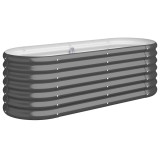 Cumpara ieftin Strat inaltat gradina 114x40x36 cm otel galvanizat