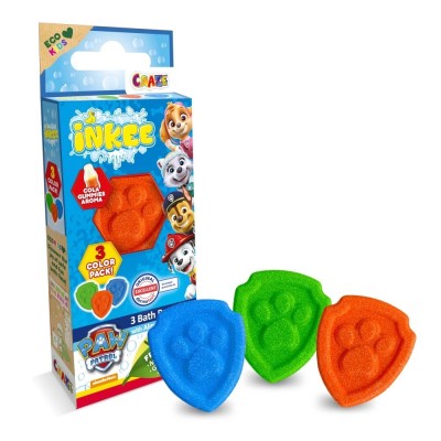 Craze - Bombe de baie Inkee 3 buc asortate in forma de labuta Paw Patrol foto