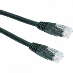 Cablu UTP Gembird Patchcord Cat 5e 0.5m Negru foto