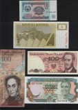 Set 5 bancnote de prin lume adunate (cele din imagini) #225, Europa