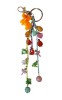 Breloc Chei Ghiozdan Inimioare Pesti Multicolor 21cm Plastic Galben Agatatoare Accesorii Geanta Fete