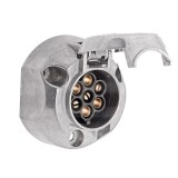 Priza 7 Poli Hella - 12V, Mufa Tip N (ISO 1724, Corp Metalic)
