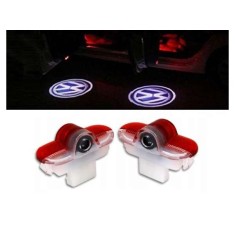 Set de 2 Lampi Led Logo Xentech Light Portiere / usi VW Golf , Bettle , Touran , Polo, Caddy