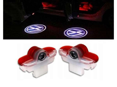 Set de 2 Lampi Led Logo Xentech Light Portiere / usi VW Golf , Bettle , Touran , Polo, Caddy foto