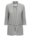 Sacou Dama Only Blazer Gri Maneca 3/4 Marimea 40 Outlet Sacou Femei Casual Elegant Poliester Reciclat