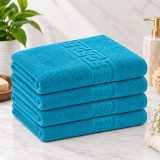 Cumpara ieftin Set 4 Prosoape Baie Lux Bumbac 100%Turquaz 550 GSM -50X90 Cm