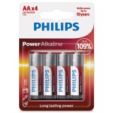 BATERIE POWER ALKALINE LR6 AA BLISTER 4 BUC PHILIPS EuroGoods Quality