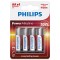 BATERIE POWER ALKALINE LR6 AA BLISTER 4 BUC PHILIPS