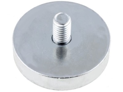 Magnet fix, neodim, 32x7mm, filet exterior M6, Elesa+Ganter - 050552 foto