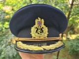 Cascheta bleumarin Sapca albastra Marina Militara Ofiter superior marinar cuc