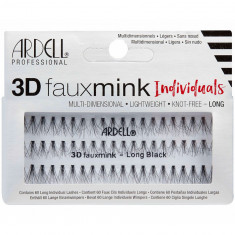 Gene false individuale fără noduri Ardell 3D FauxMink Individuals Long Black