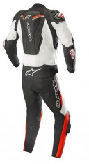 Combinezon moto piele Alpinestars 2-Teiler Atem V3 culoare negru/alb/rosu marim Cod Produs: MX_NEW 3166518123154AU foto