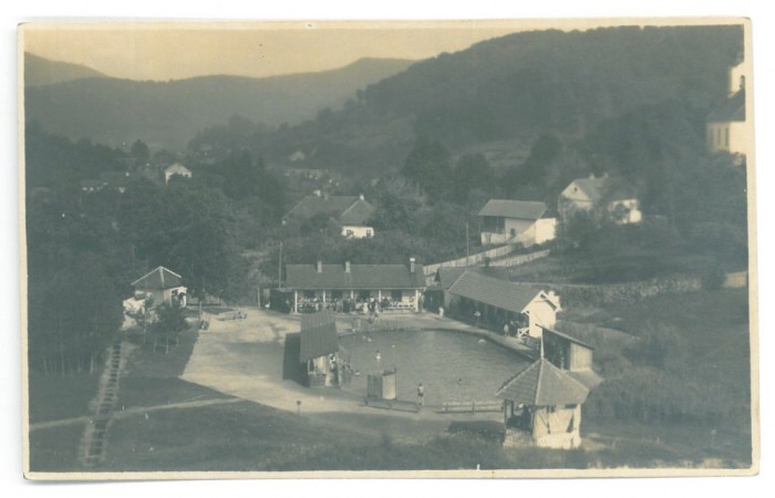 269 - COSTIUI, Maramures, Strandul, salina - old postcard, real Photo - unused