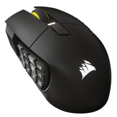 Mouse gaming corsair scimitar elite wireless se gun metal 33000 dpi optical (ch-9314014-ww)