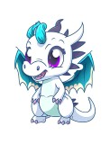 Cumpara ieftin Sticker decorativ Dragonas, Mov, 72 cm, 6151ST, Oem