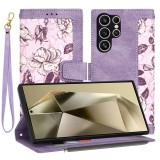 Husa personalizata fete Samsung Galaxy S24 Ultra Techsuit FlipCraft, mov