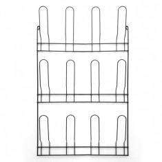 Organizator suspendat pentru pantofi,Negru, 44.5 x 6.5 x 71.8 cm