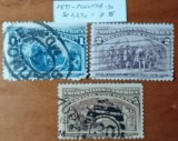U.S.A--(1893)- 'COLUMB)''-3VAL.-(Cat SCOTT-=7$)-STAMPILAT-Vezi-Scan