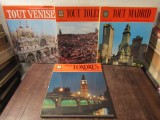 Set 4 albumme-ghid ale orașelor Madrid, Londra, Veneția, Toledo (limba franceză)