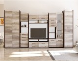 Biblioteca Mirabela Sonoma / Wenge 350 cm