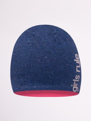 Fes dublat bleumarine pentru fetite - Girls Rule (Marime Disponibila: 5-6 ani) foto