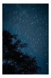 Tablou Canvas Cerul &icirc;nstelat &icirc;n mișcare nocturnă Stele și Calea Lactee, 26 x 39 cm, CMCLASS