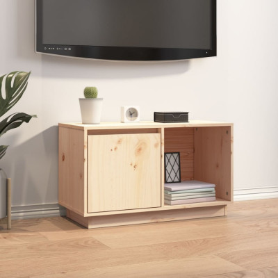 Comodă TV, 74x35x44 cm, lemn masiv de pin foto