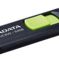 Stick USB A-DATA ACHO-UC300-64G-RBK, 64GB, USB-C (Negru/Verde)