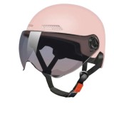 Casca protectie bicicleta/trotineta electrica FIXATO, Unisex, cu viziera detasabila, usoara si aerodinamica, marime universala 56-62 cm, Roz